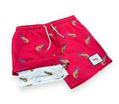 PIMP SHRIMP Men's Bathing Suits - Crimson