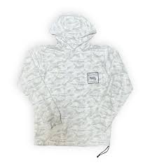 Pimp Shrimp White Camo Comfort Lined T-Shirt Hoodie