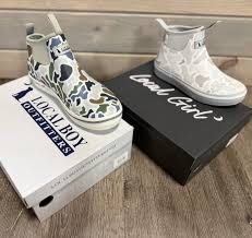 Local Girl Rubber Boots-Forest Camo Saltwater