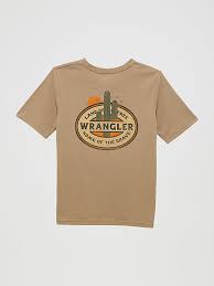 WRANGLER Boy's Western Back Graphic T-Shirt