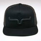 Kimes Ranch Black Super Charged Trucker Hat UHA0000177-BLK