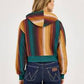 WRANGLER Women's Striped Serape Cropped Hoodie