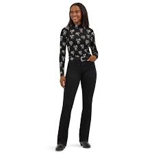 Wrangler Saddles Women's Mock Neck