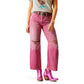 ARIAT Women's Ultra High Rise Tomboy Wide-PINK