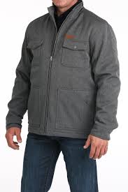 CINCH MENS CONCEALED CARRY BONDED JACKET GREY