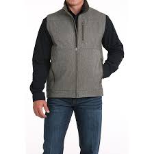 Cinch Men's Bonded Concealed Carry Softshell Vest-OLIVE