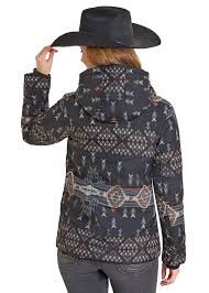 PANHANDLE SLIM Women's Aztec Hooded Puffer Jacket DW92C06854