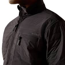 ARIAT MENS DARK GREY WYLIE JACKET