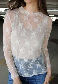 THE LACEY LACE MESH SHIRT