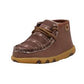 TWISTED X Infant's Chukka Driving Moc Dark Brown & White
