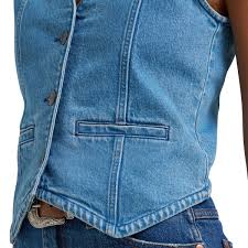 WRANGLER WOMENS Americana Denim Vest - Light