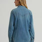 WRANGLER WOMENS Vintage-Fit Denim Western Snap Shirt