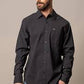 KIMES MENS LINVILLE BLACK LONG SLEEVE