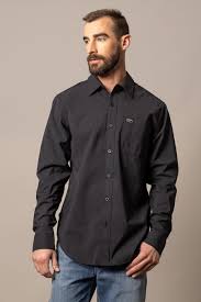 KIMES MENS LINVILLE BLACK LONG SLEEVE