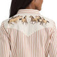 Wrangler Horse Yoke Slim Western Snap Shirt