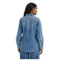 Wrangler Women's Classic Denim Slim Western Snap Shirt