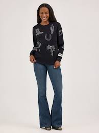 WRANGLER Women's Wrangler Icons Pullover Sweatshirt