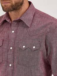 WRANGLER Men's Cody Johnson Two Pocket Western Snap Shirt
