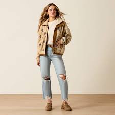 ARIAT WOMENS SHERPA BLOCKED JACKET