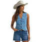WRANGLER WOMENS Americana Denim Vest - Light