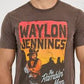 Wrangler Waylon Jennings Brown The Ramblin' Man Graphic Tee Shirt 112361068