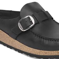 BIRKENSTOCK Buckley Oiled Leather-BLACK