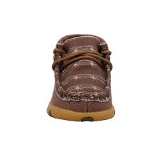 TWISTED X Infant's Chukka Driving Moc Dark Brown & White