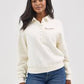 Wrangler Women's Retro® Half-Snap Collared Pullover in Cream