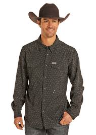 PANHANDLE MENS PERFORMANCE SNAP LS SHIRT