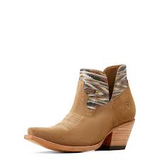 ARIAT WOMEN'S HAZEL CHIMAYO DIJON ROUGHOUT SNIP TOE BOOTIES 10046971