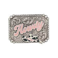 BLAZIN ROXX GIRLS HOWDY PINK BUCKLE