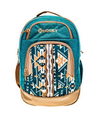 HOOEY OX BACKPACK TEAL/TAN AZTEC