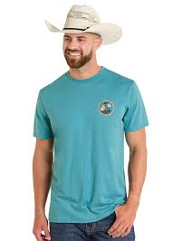 Rock & Roll Mens Cowboy Skeleton Graphic Tee