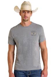 Rock & Roll Mens Cowboy Nation Graphic Tee