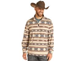 Rock & Roll Denim Men's Stripe Performance Pullover