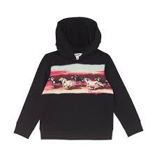 Wrangler Girls Black with Horse Scene Pullover Hoody