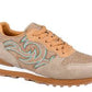Roper Womens Giddyup Spice Beige Suede Jogger Sneakers Shoes