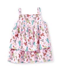 Wrangler® Baby Girls Western-Printed Poplin Tank Top