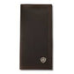 ARIAT OIL TAN DARK LEATHER RODEO WALLET