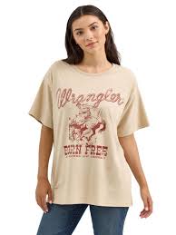WRANGLER WOMENS BUCKSTER BORN FREE TEE