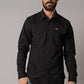 KIMES MENS LINVILLE BLACK LONG SLEEVE
