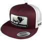 VEXIL BRAND American Rancher - Brahma Bull - Maroon/White Mesh
