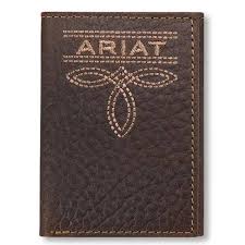 ARIAT Men's Tue Bug Boot Stitch Trifold Wallet