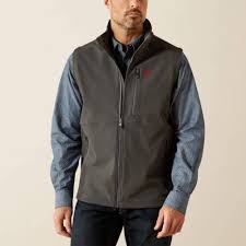 ARIAT MENS AMERICANA LOGO SOFTSHELL VEST