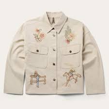 STETSON Embroidered Canvas Utility Jacket