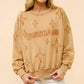 DISTRESSED WOMENS VINTAGE WASHED YEEHAW SWEATSHIRT