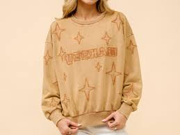 DISTRESSED WOMENS VINTAGE WASHED YEEHAW SWEATSHIRT
