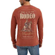 Wrangler Men's Long Sleeve Cowboy Back Graphic T-Shirt