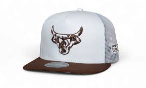 LOST CALF COWHIDE WHITE/BROWN HAT
