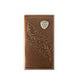 Ariat Basketweave Floral Shield Tan Wallet